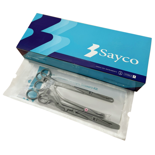 IUD Insertion Kit ( Thread Scissors, Pozzi Tenaculum, Cheron Forceps) - STERILE BOX 6